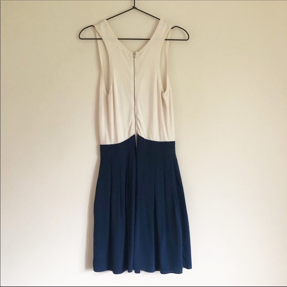 Shoshanna Knit Silk Contrast Dress - Picture 5 of 7